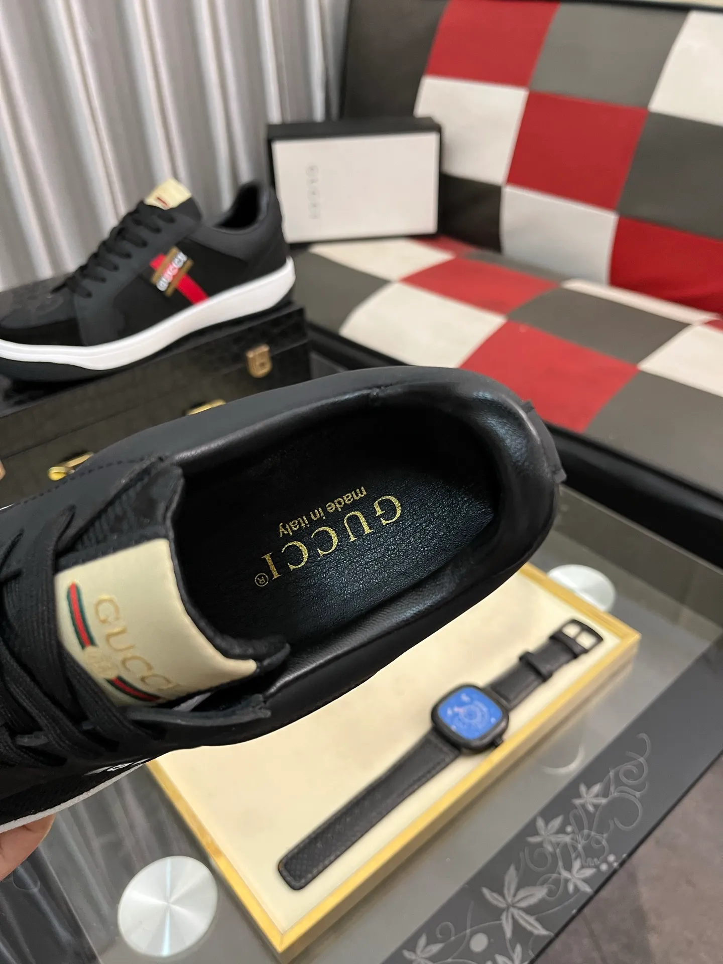 Men's Men's Shoes 💰400⌚️⌚️【GUCCI】Gucci men's latest white shoe series casual shoes! The official website is built 1:1. Upper: Made of imported cowhide, with electric embroidery ➕Inner lining: Made of high-quality first-layer pigskin, soft and comfortable. Picky material selection and exquisite workmanship give you the best enjoyment. Size: 38-444️⃣Colors available